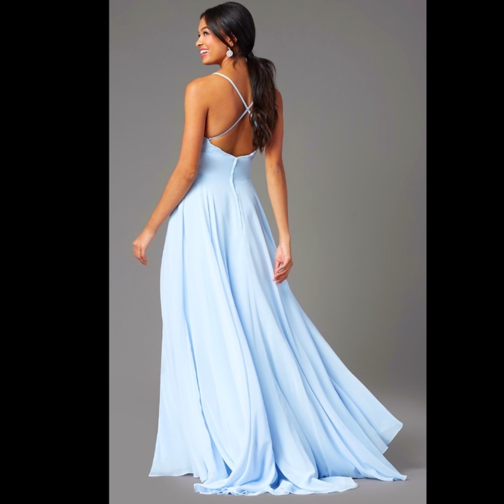 Sky Blue Prom Dress